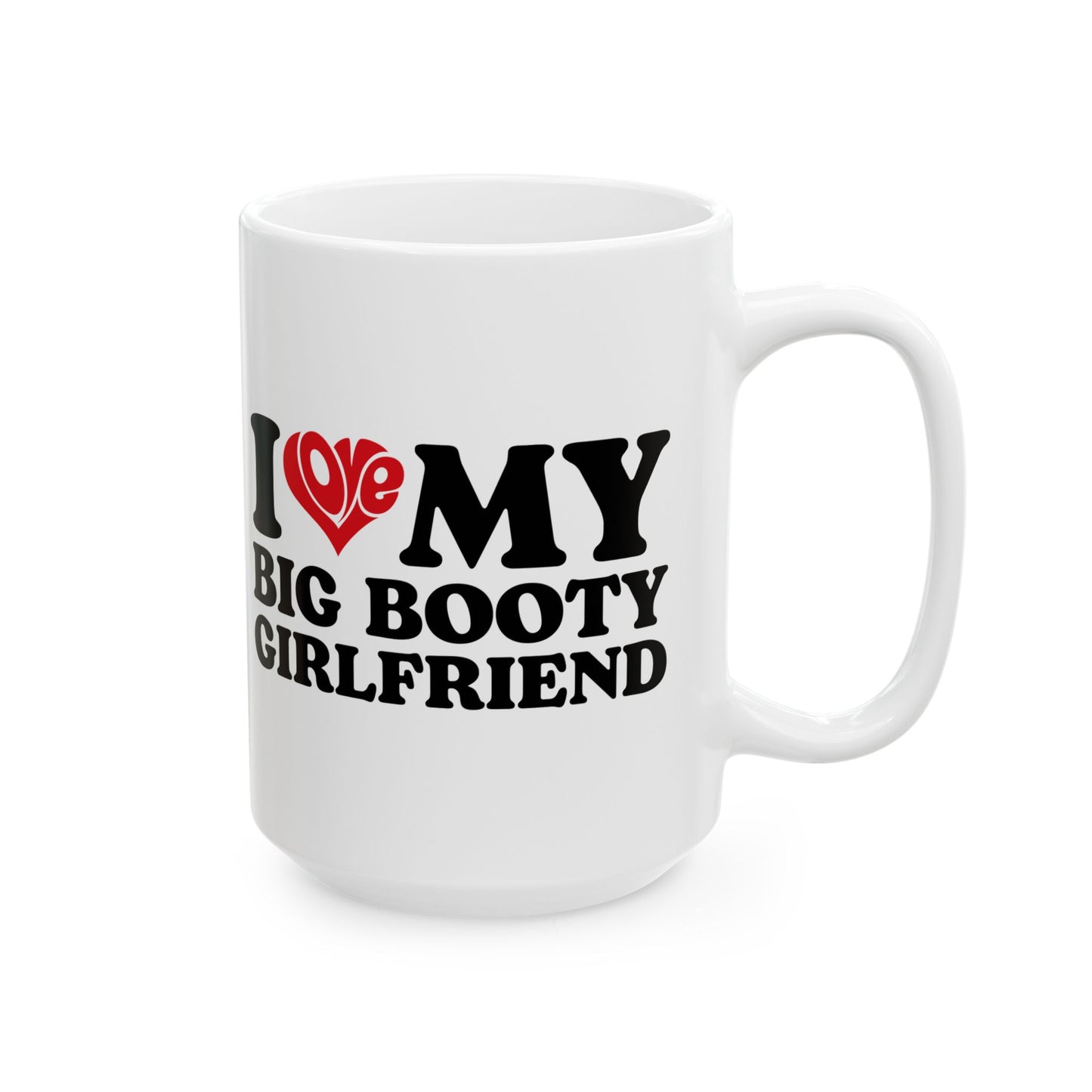 Girlfriend Mug – Funny and Bold Coffee Cup – White Ceramic Mug for Boyfriend or Couple Gift