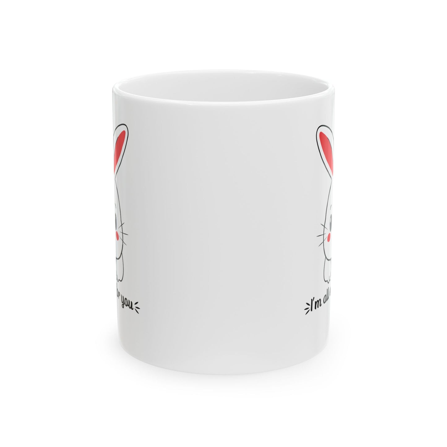 All Ears Bunny Mug – Cute Punny Gift for Someone Special