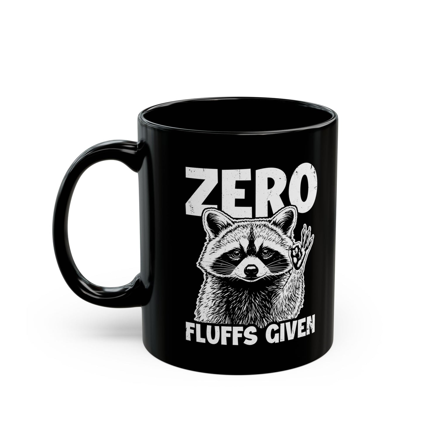 Zero Fluffs given Black Mug