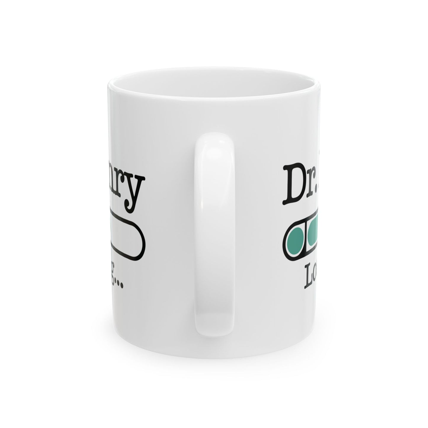 White Personalized Dr. Henry Mug – “Loading…” Medical Student Gift – Custom Coffee Cup for Future Doctor, Graduation, or Residency Celebration