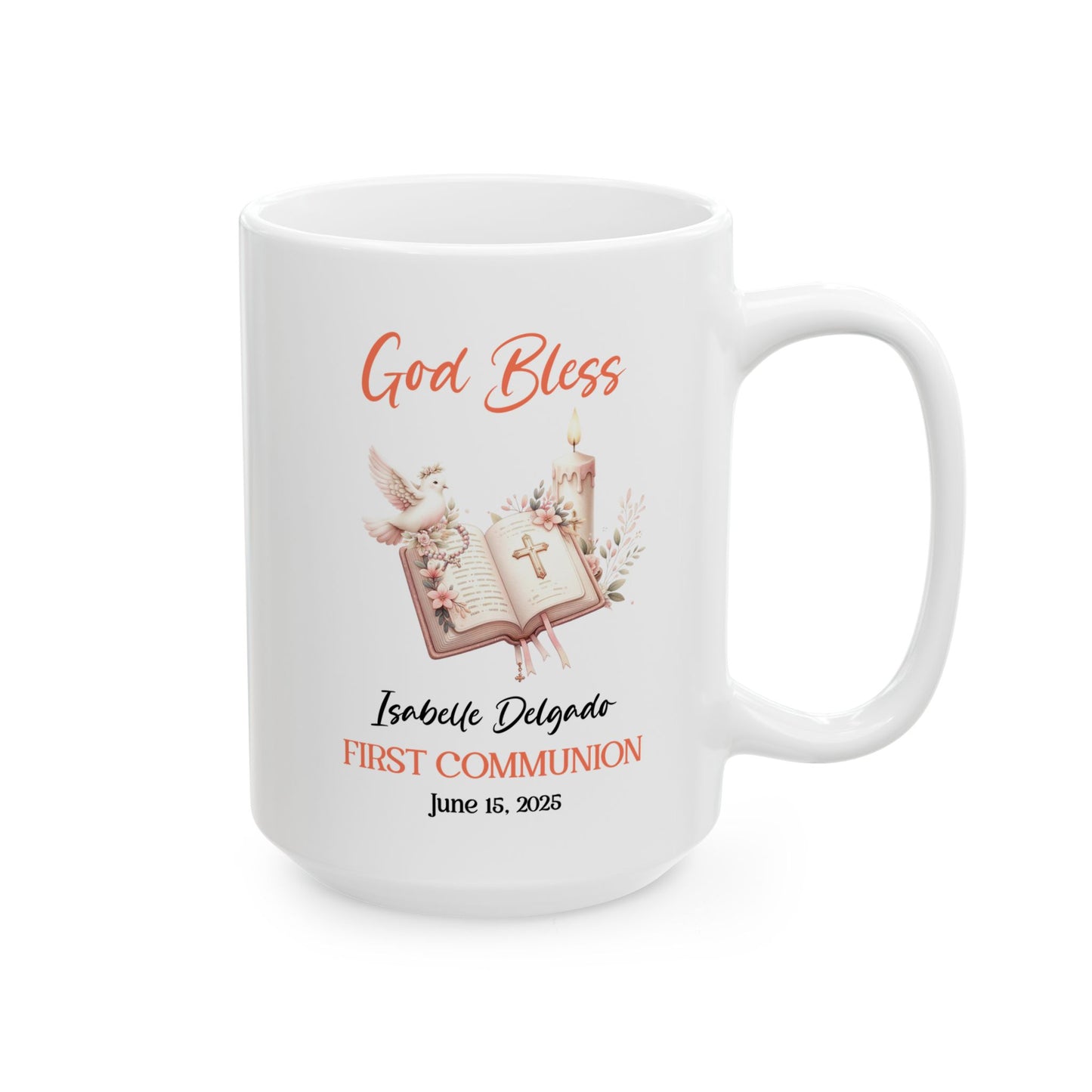 God Bless First Communion Mug – Isabelle Delgado June 15 2025