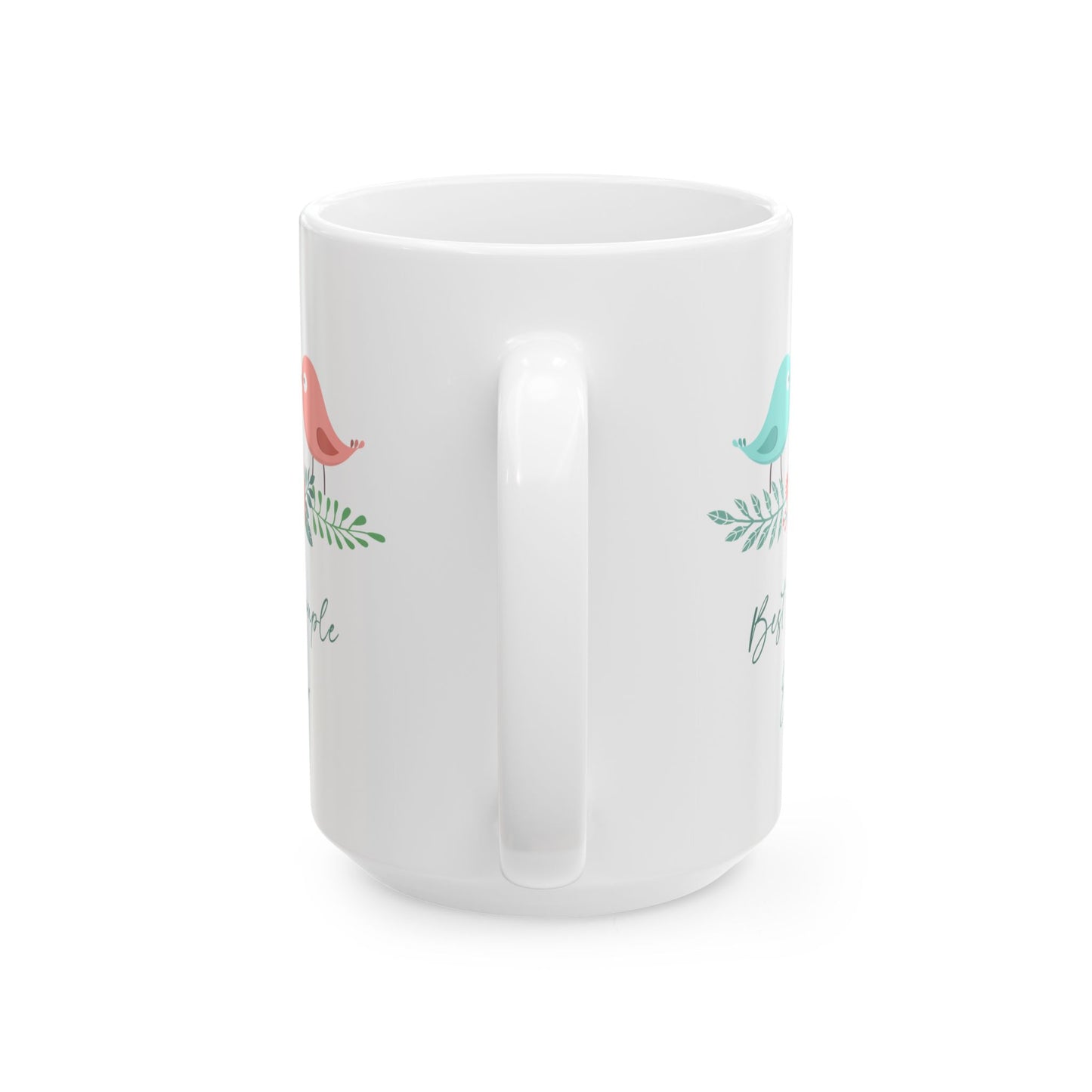 Best Couple Ever Mug – Cute Lovebirds and Floral Design – Romantic Gift for Couples