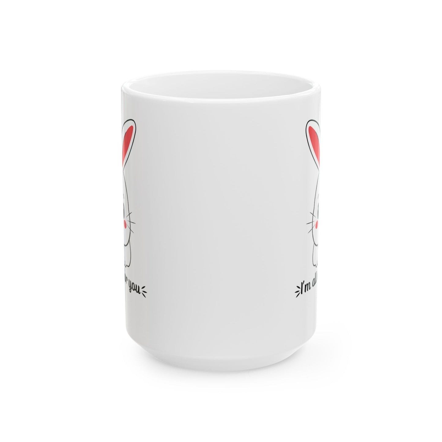 All Ears Bunny Mug – Cute Punny Gift for Someone Special