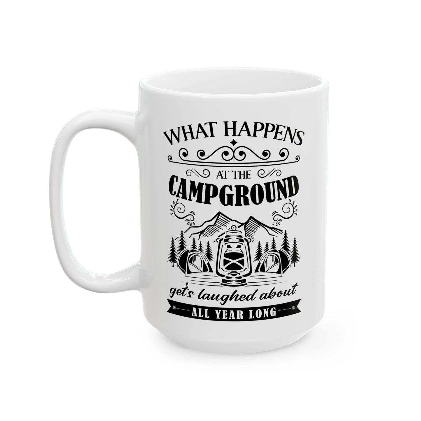 All Year Long Camping Ceramic Mug, (11oz, 15oz)