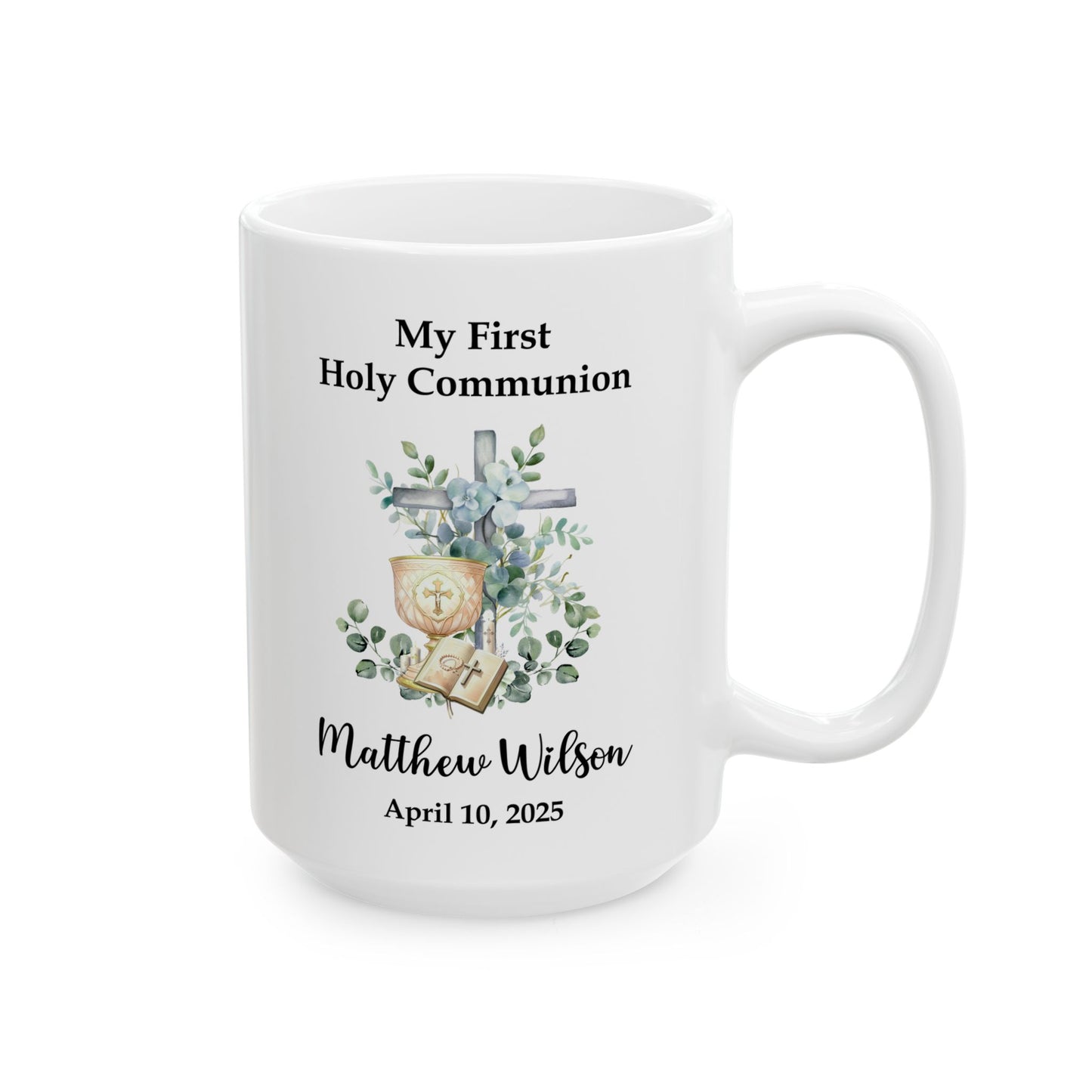 My First Holy Communion Mug – Personalized Gift for Matthew