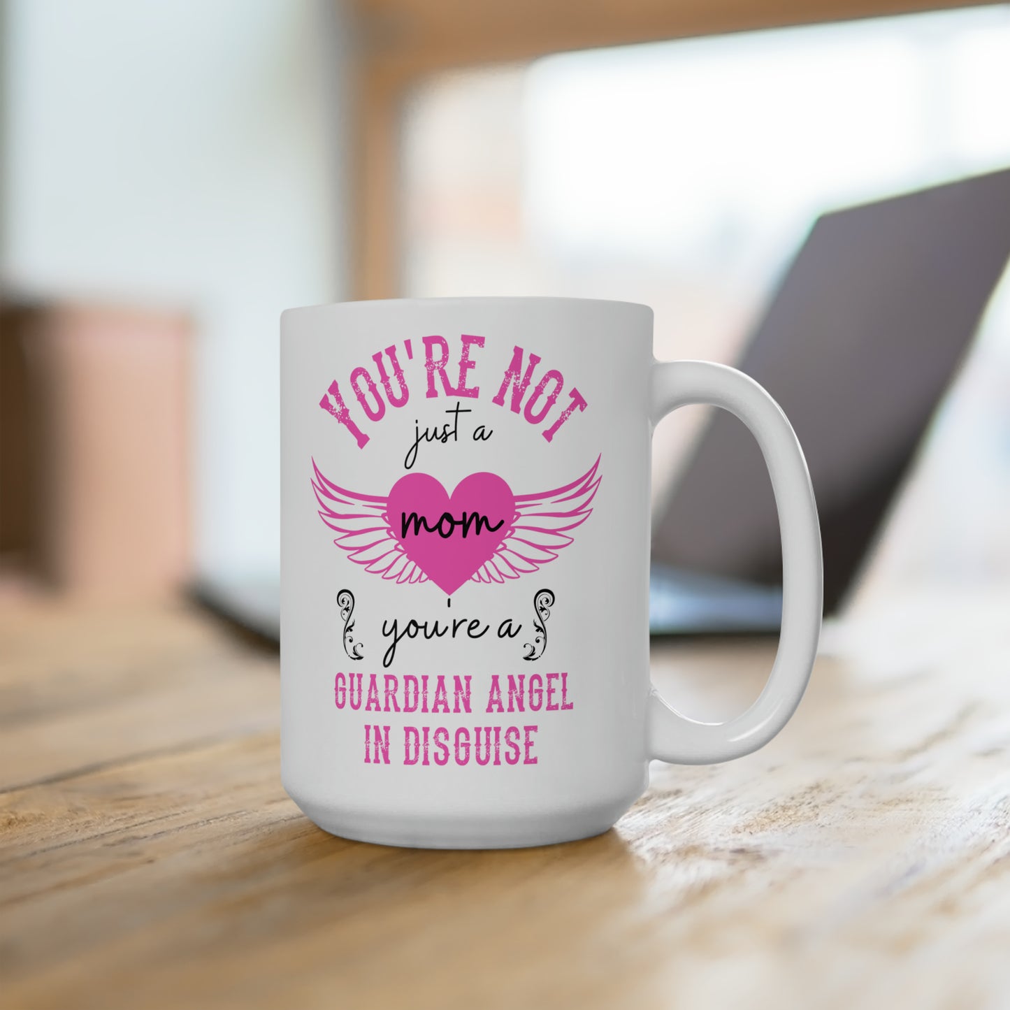 Mom Guardian Angel Mug Thoughtful Gift for Mother's Day, Birthday, and Christmas