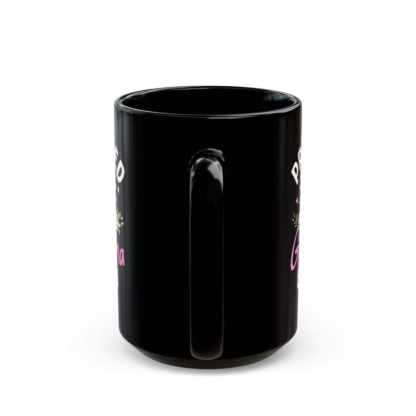 Promoted to Grandma Est 2025 Black Mug (11oz, 15oz)