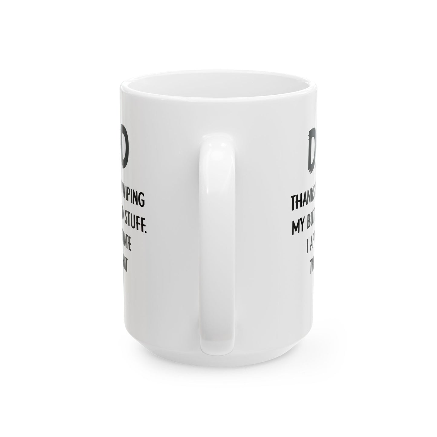 Funny Dad Mug – White Coffee Cup from Kids with Bold Message