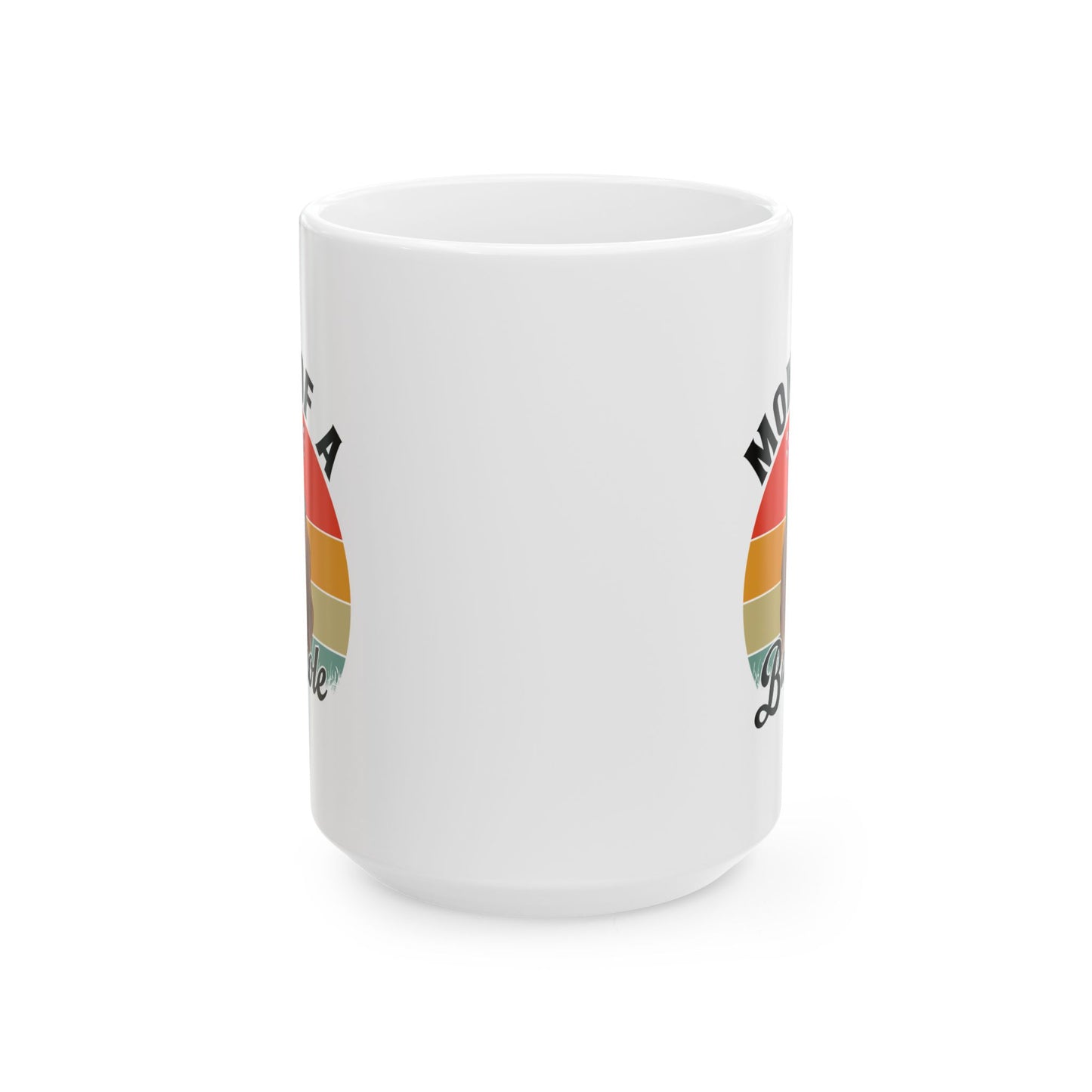 Mom of a Basshole White Mug – Funny Gift for Basset Hound Dog Moms
