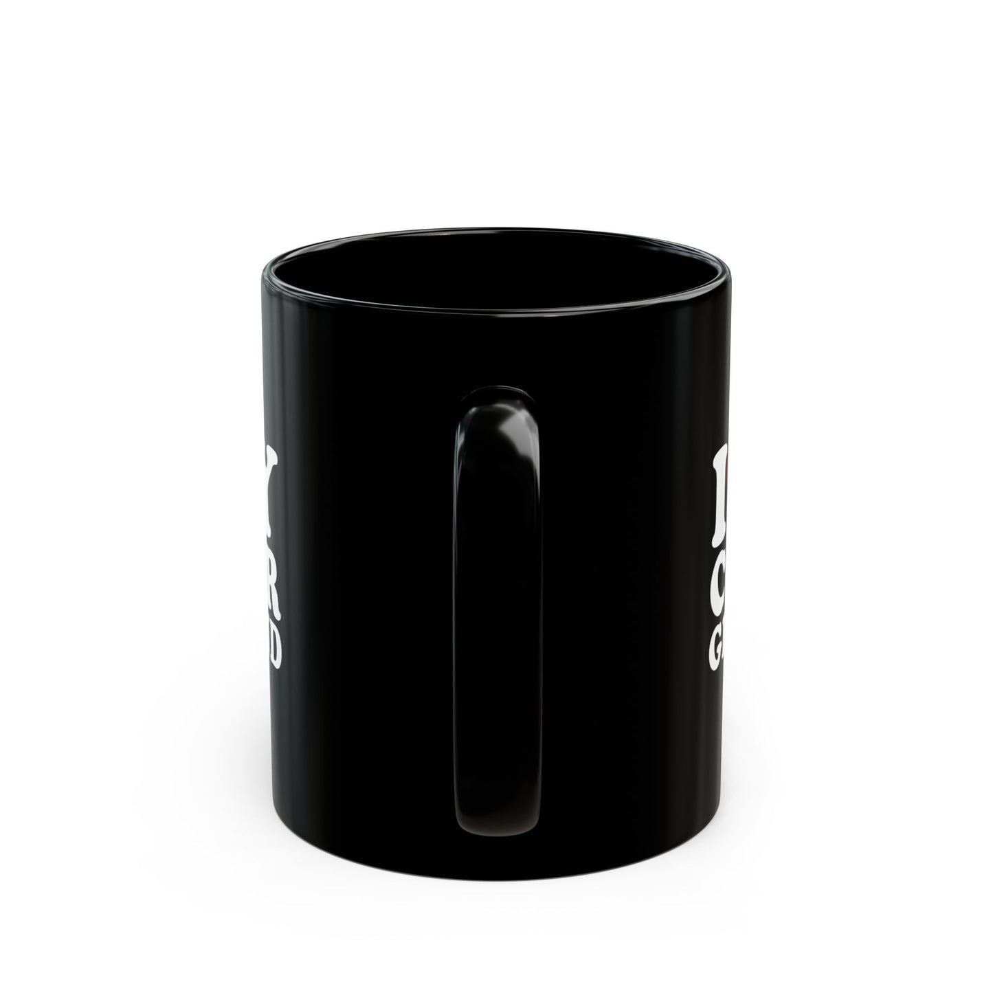Funny Black Coffee Mug for Younger Boyfriends – Bold White and Red Design