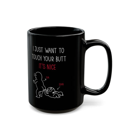 Funny Black Personalized Couples Coffee Cup – Romantic Gift for Boyfriend or Girlfriend