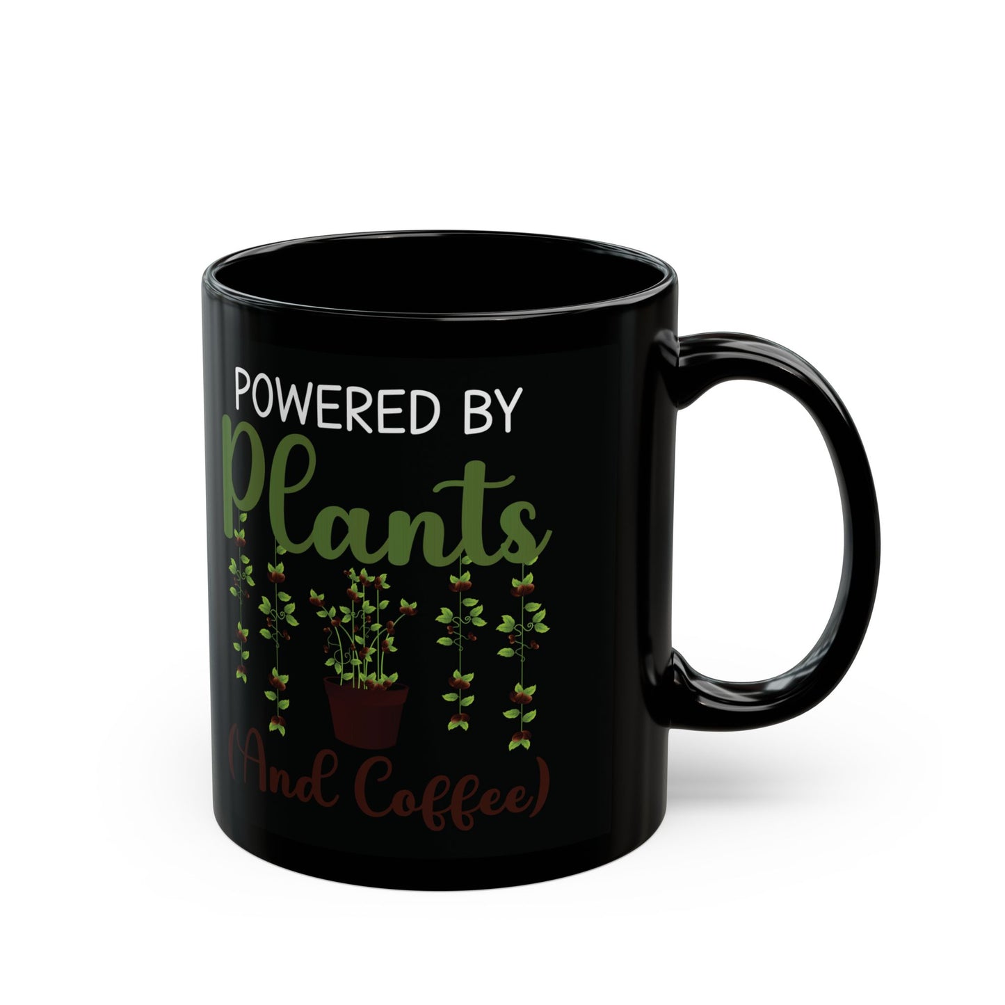 Funny Black Coffee Cup for Gardeners & Coffee Lovers – Eco & Nature Gift for Plant Parents