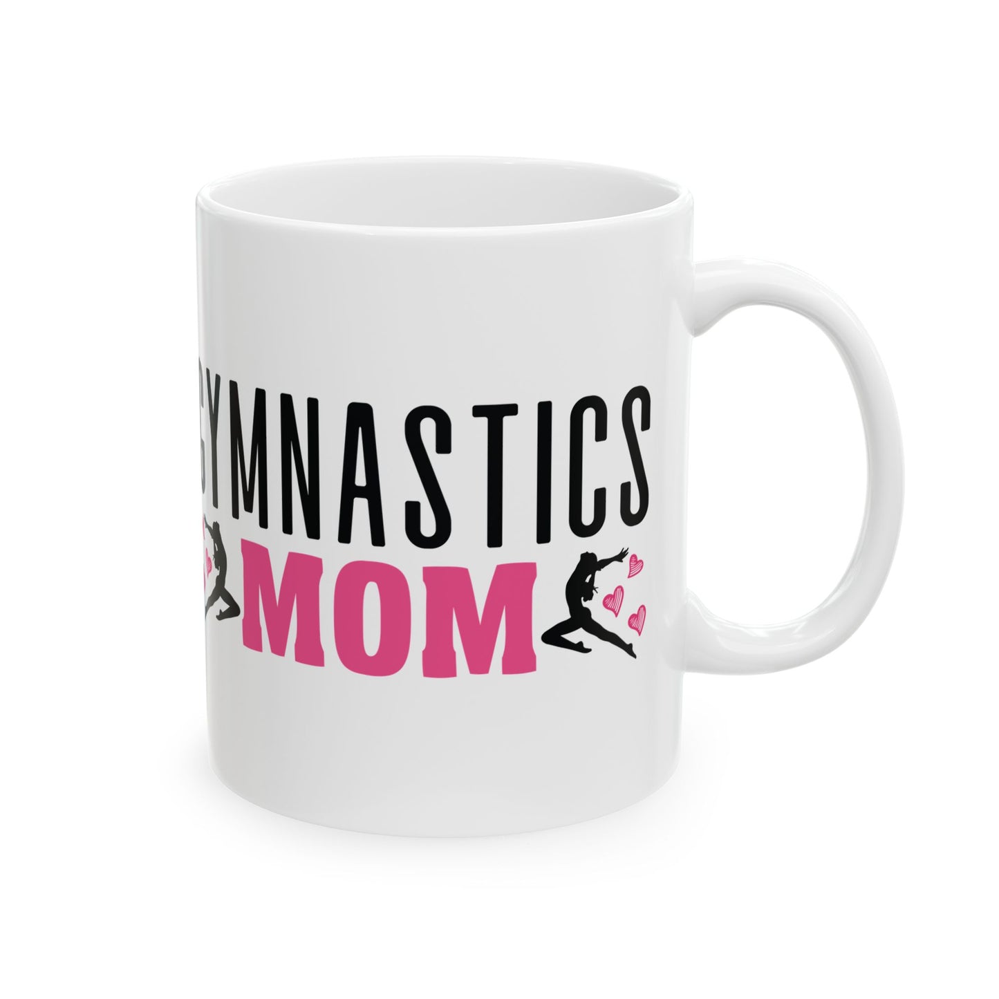 Give a Gift to a Proud Supporter – Gymnastics Mom Mug White Ceramic Coffee Cup