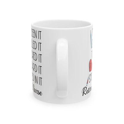 Retired Nurse Mug – A Fun Gift for Retired Nurses