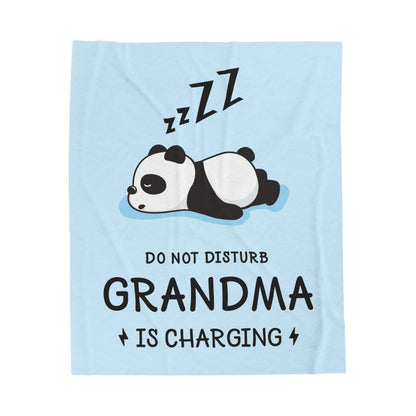 Do Not Disturb Grandma Is Charging Blanket