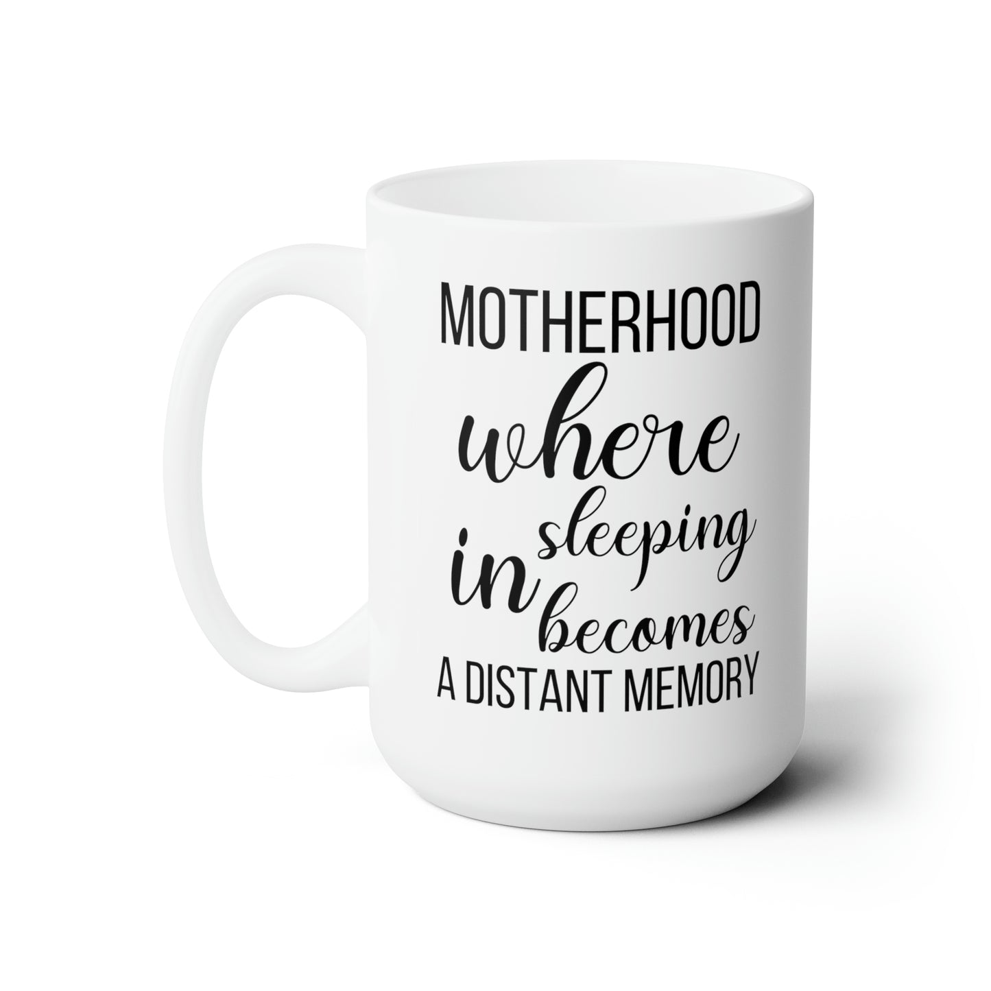 Motherhood where 15oz white Mug