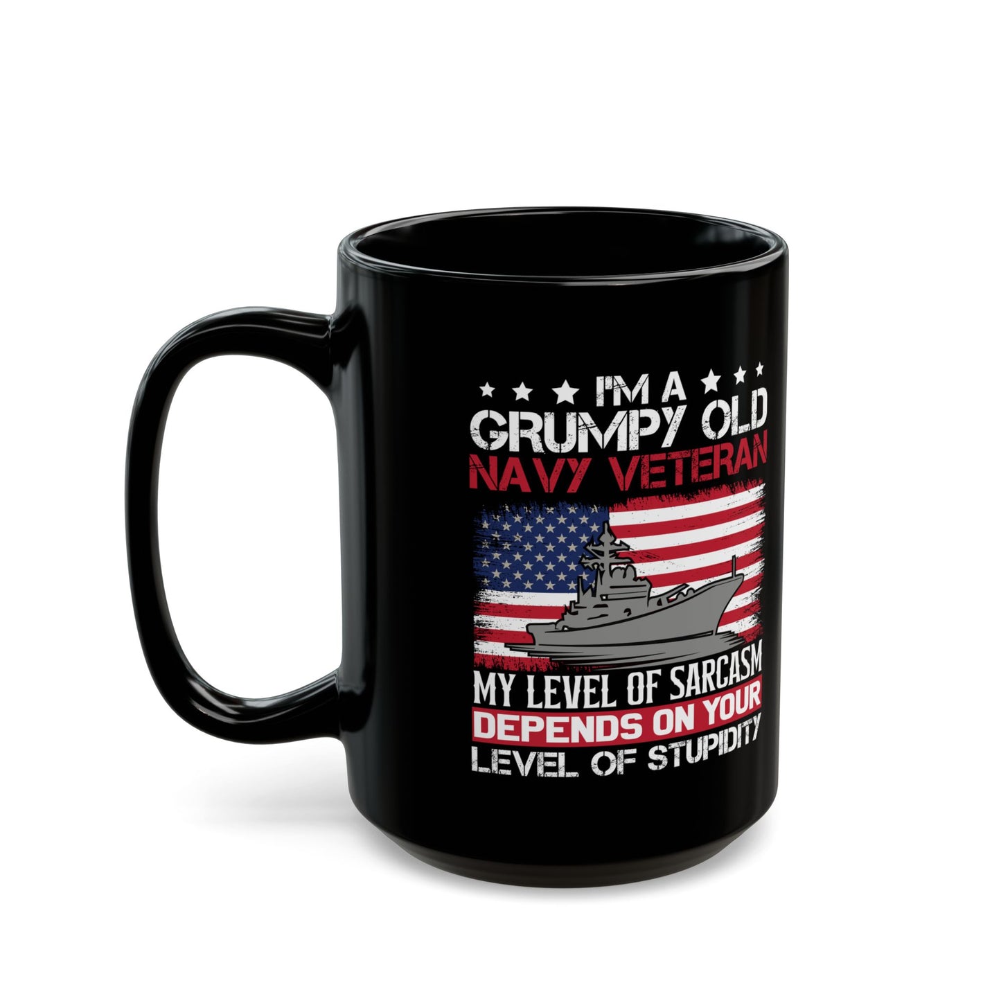 I am a Grumpy old Black Mug (11oz, 15oz)