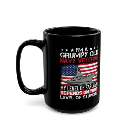 I am a Grumpy old Black Mug (11oz, 15oz)