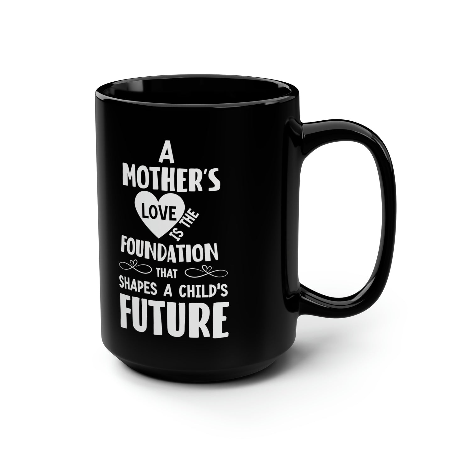 Black Ceramic Mom Mug – Inspirational Quote for Mother’s Day