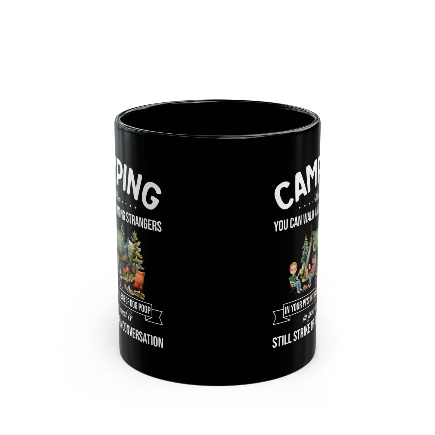 Chibi Camping Fun  Ceramic Mug, (11oz, 15oz)