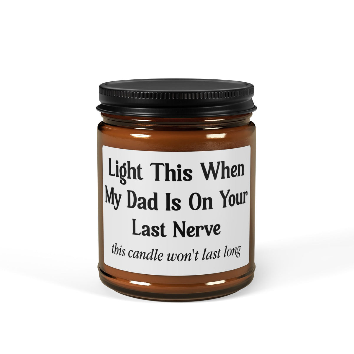 Funny Candle for Mom  Scented Soy Candle (Multi-Size, Amber Jar)