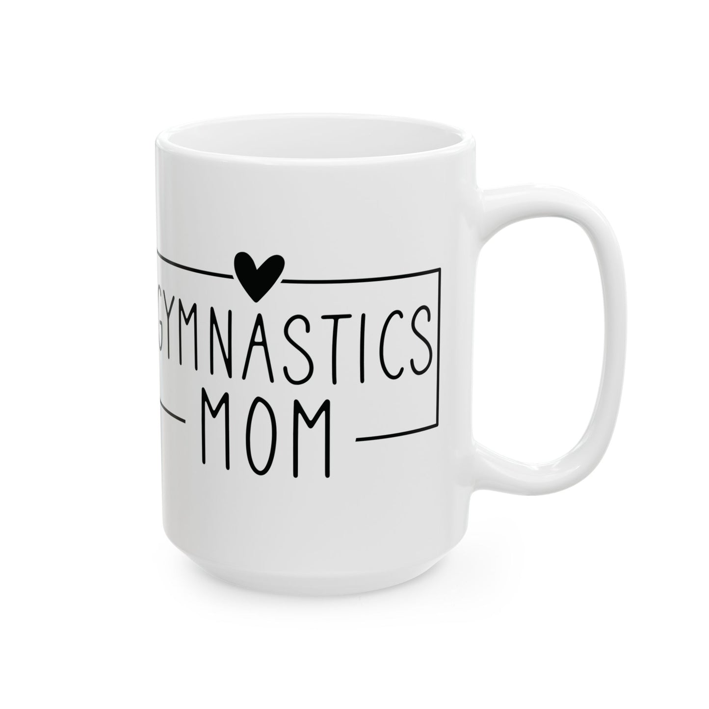 Gymnastics Mom White Mug, (11oz, 15oz)