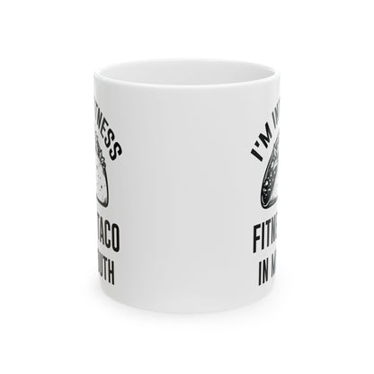 I'm Into Fitness White Mug, (11oz, 15oz)
