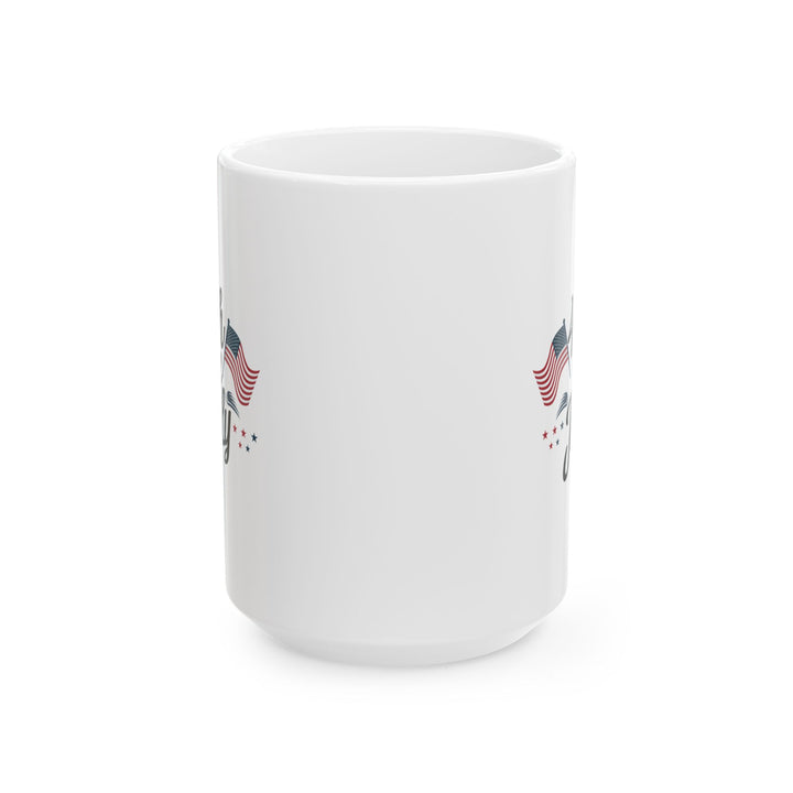 4th of July Mug – Patriotic American Flag Coffee Cup USA Gift Idea