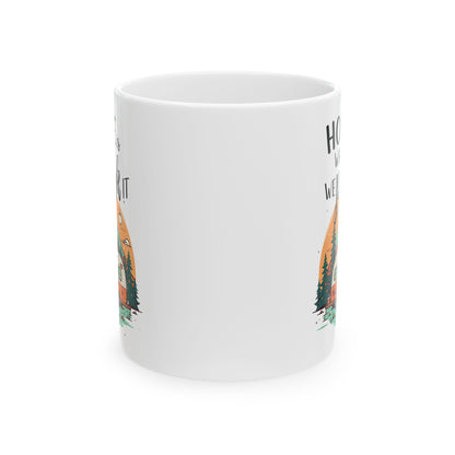 Home Is Where We Park It – Retro Camper Adventure Ceramic Mug, (11oz, 15oz)