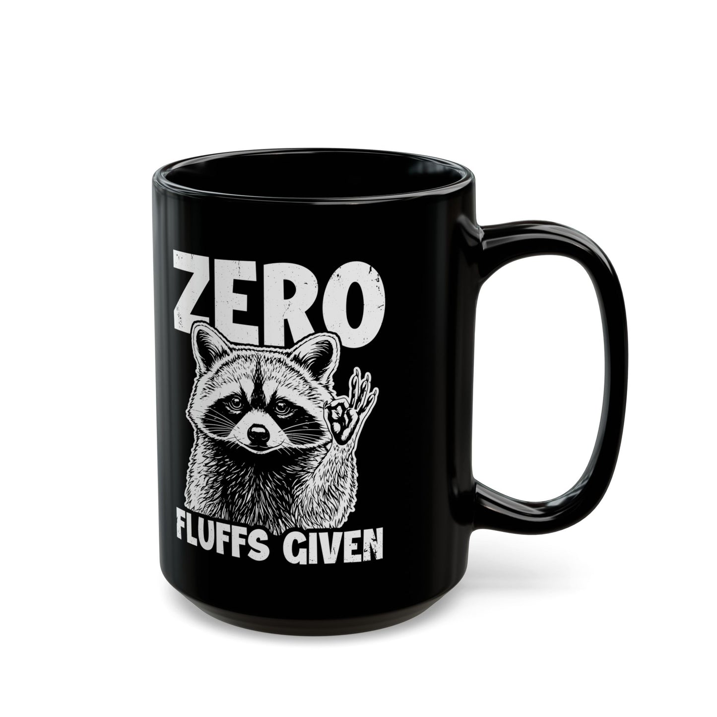 Zero Fluffs given Black Mug