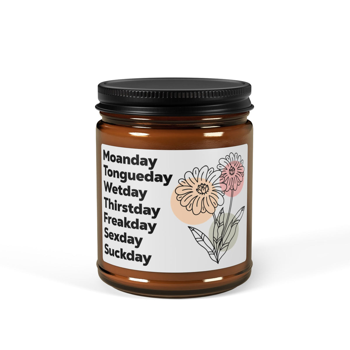 Sexy Days of the Week Candle – Funny Romantic Gift, Naughty Couples Present, Bedroom Decor for Lovers