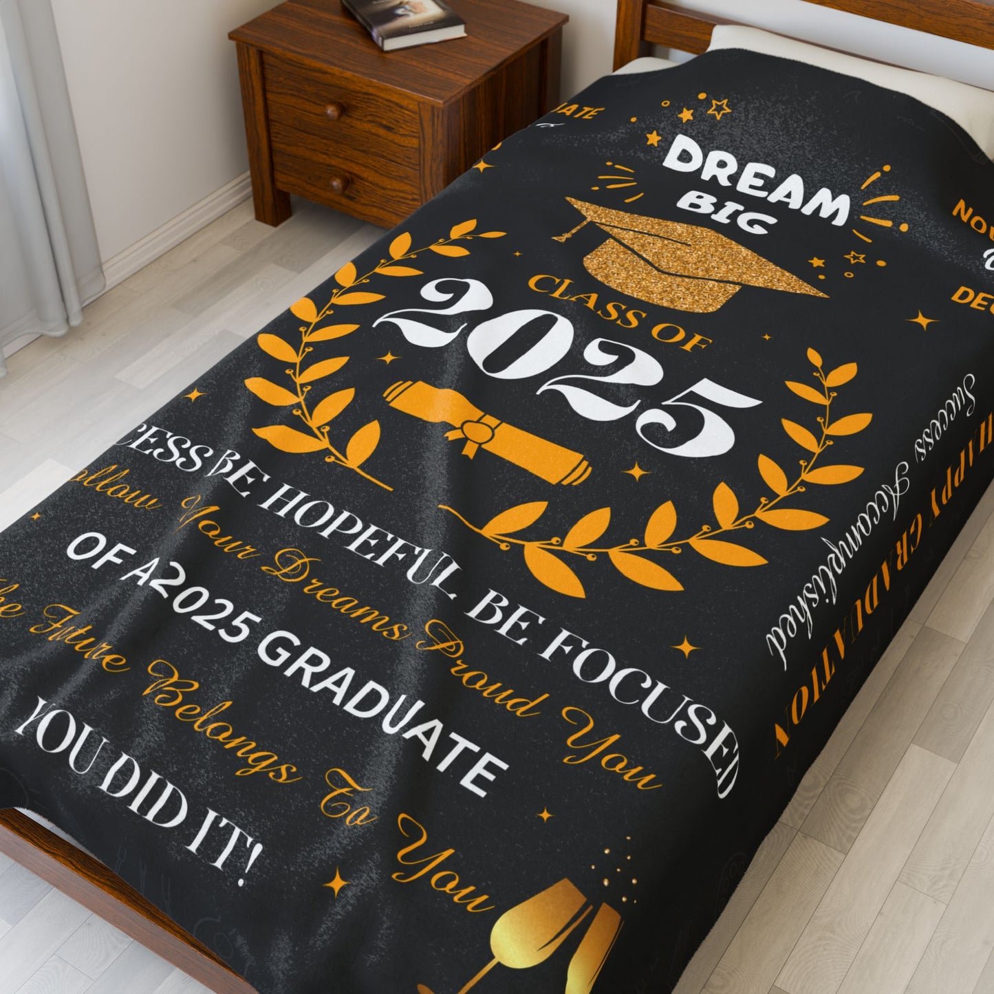 Dream Big Class Of 2025  Blanket