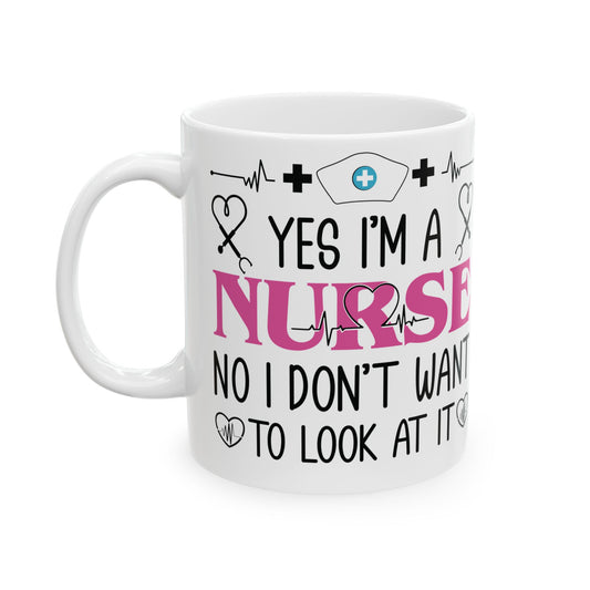 HIAMAH  ANURSE 11oz & 15oz white mug