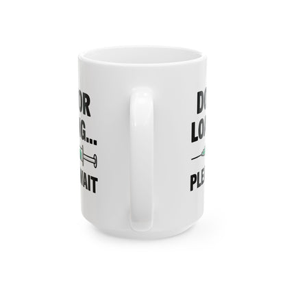 White Ceramic Coffee Cup with Syringe Graphic – Perfect Gift for Medical Students, Future Doctors, Nurses & PA Students