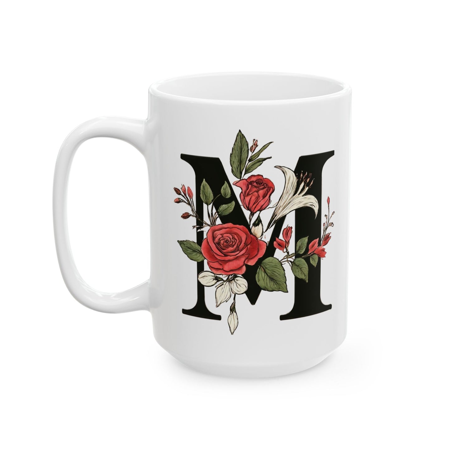 M white Mug, (11oz, 15oz)