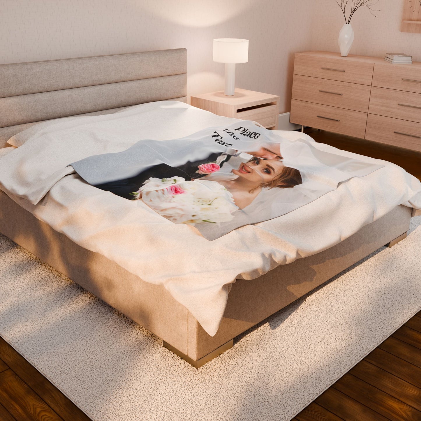 Elegant Wedding Couple Portrait Under Veil Blanket
