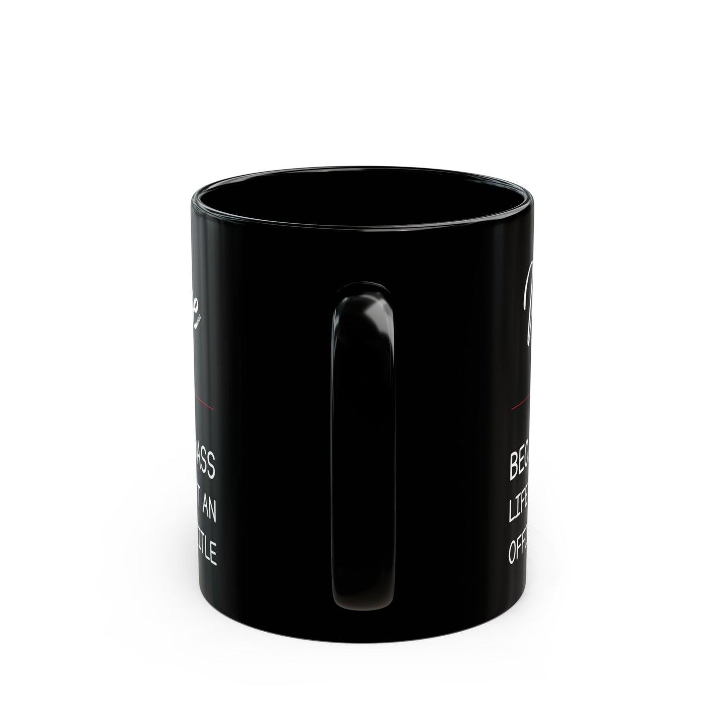 Nurse because badass 11oz & 15oz Black mug