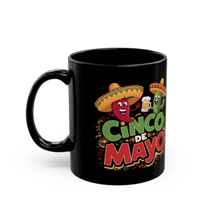Cinco De Mayo Black Mug (11oz, 15oz)