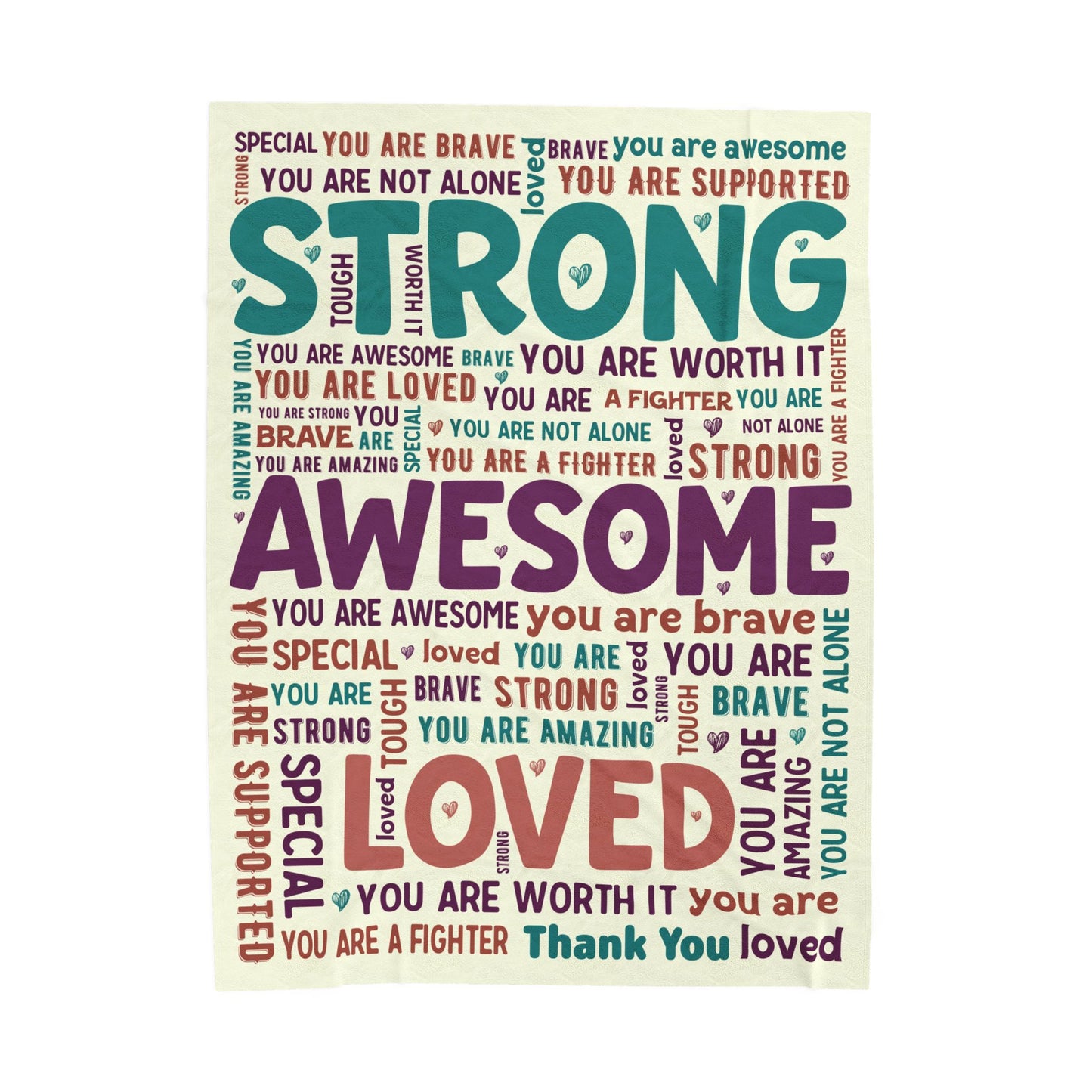Strong Awesome Loved Blanket