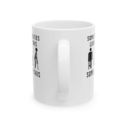White Ceramic Inclusion Cup – Motivational Gift for Teachers, Advocates & Allies