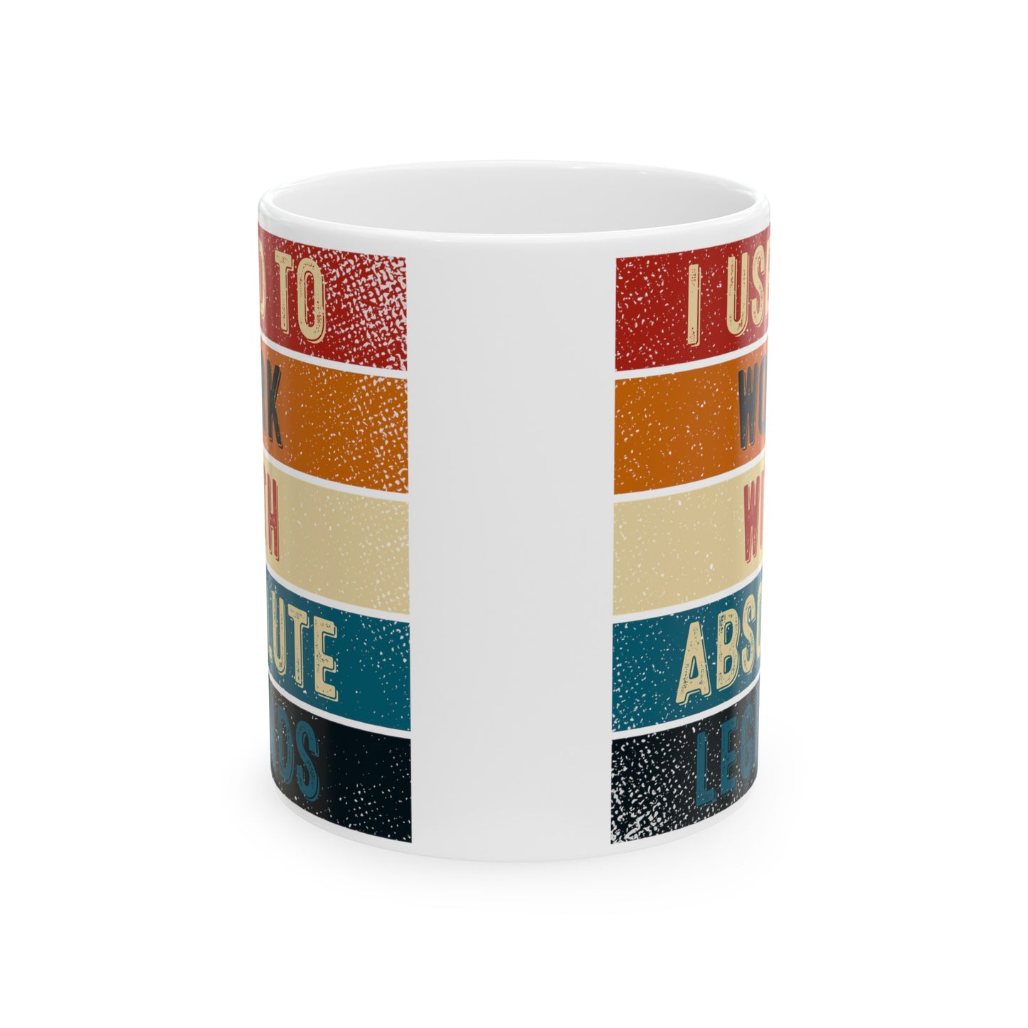 I Used to Work with Absolute Legends Mug – Vibrant Retro Design