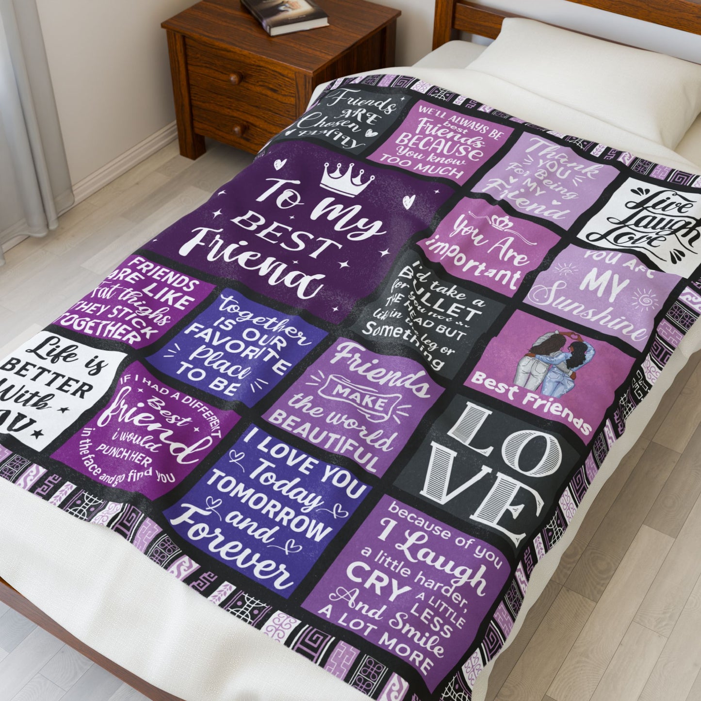 To My Best Friend Blanket