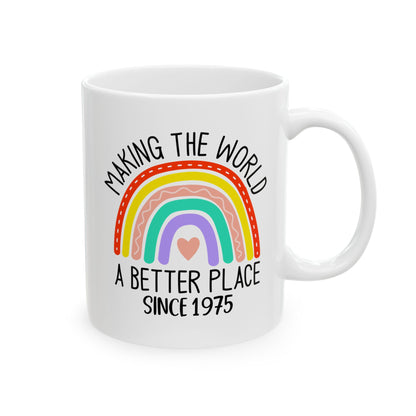 making the world 1975 Ceramic Mug, (11oz, 15oz)