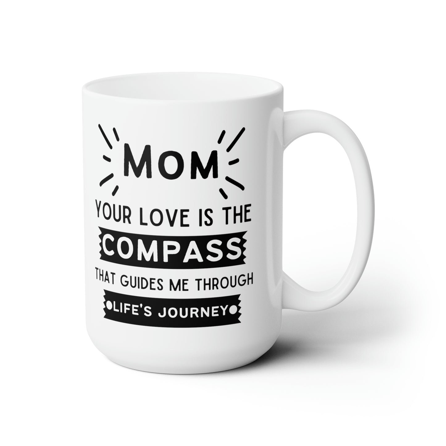 Mom Compass Mug – Inspirational Coffee Cup for Mother’s Day
