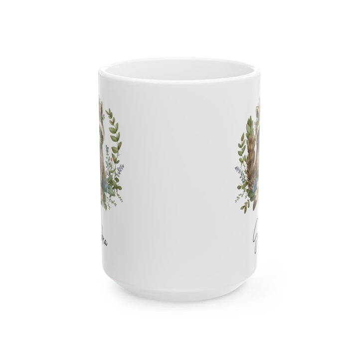 racoon custom, white Mug, (11oz, 15oz)