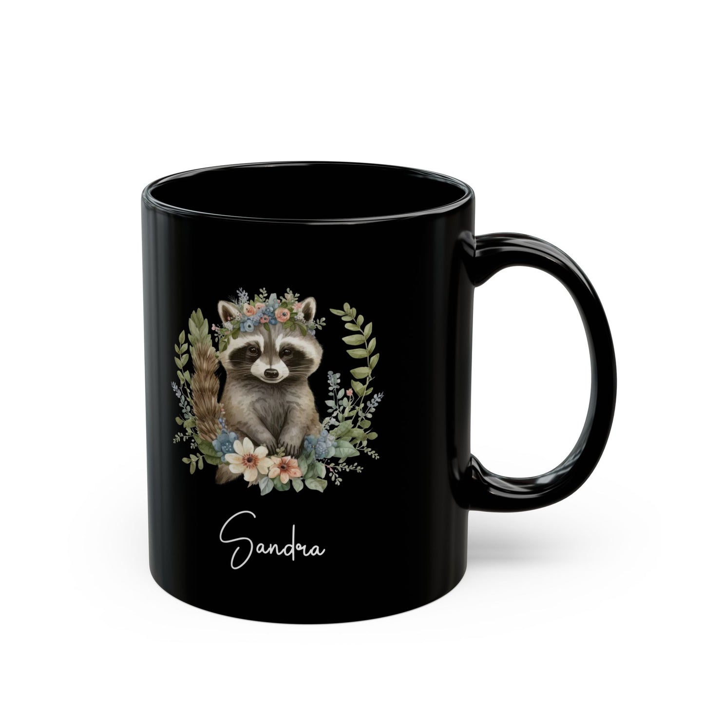 racoon custom, Black Mug (11oz, 15oz)
