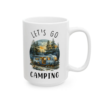 Vintage Camper Adventure Shirt Ceramic Mug, (11oz, 15oz)