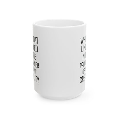 Funny White Ceramic Coffee Cup for Medical Students, Doctors, Residents – Med School Graduation Gift