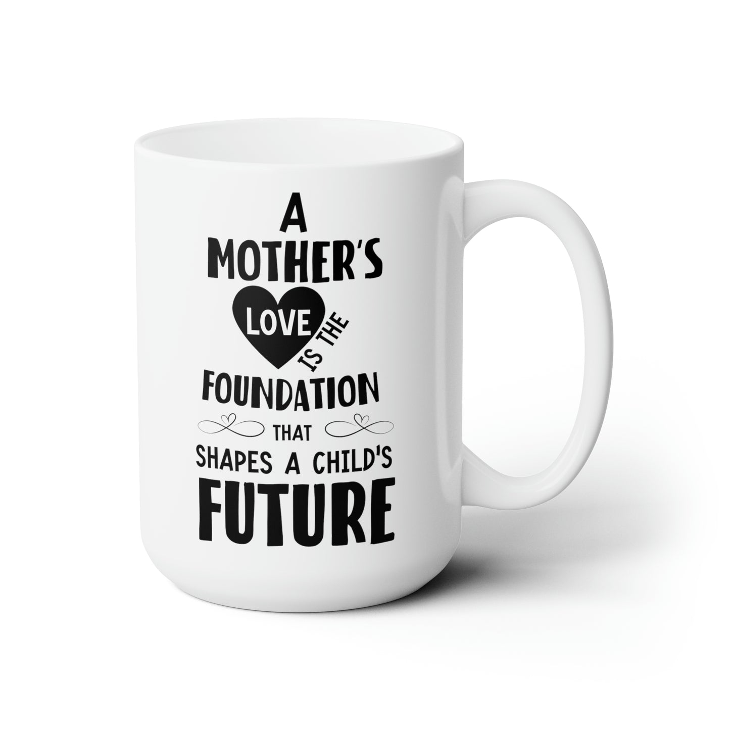 Mom’s Love Shapes the Future – Meaningful White Ceramic Mug