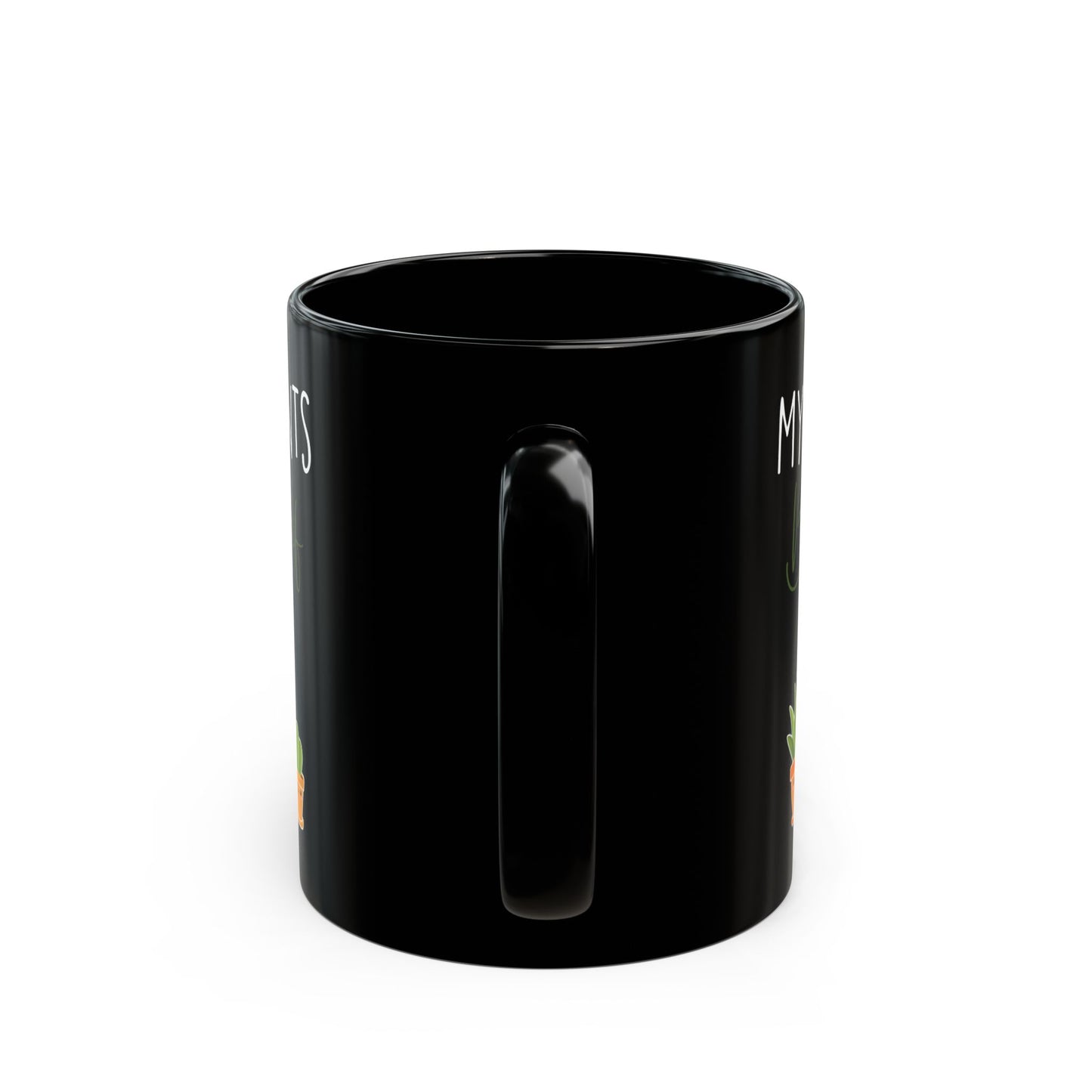 Give a Gift to a Green-Thumbed Friend – My Plants Be-leaf in Me Mug Black Ceramic Coffee Cup